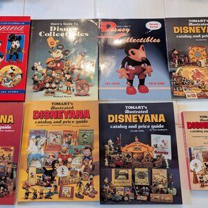 Vintage Lot of 8 Disney Collectibles Books | 80s & 90s | Tomart’s, Stern’s, Long